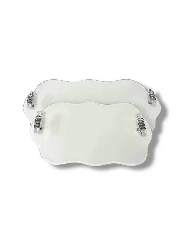 GÜMÜŞ M. MODEL T KULP 2’Lİ NİŞAN TEPSİSİ - 2. MODEL