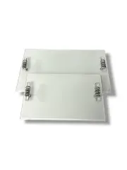 GÜMÜŞ M. MODEL T KULP 2’Lİ NİŞAN TEPSİSİ - 4. MODEL