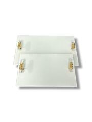 GOLD M. MODEL T KULP 2’Lİ NİŞAN TEPSİSİ - 6. MODEL