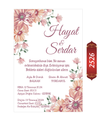 Düğün Nişan Davetiyesi ETD/EY 2526