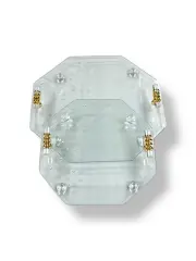 ŞEFFAF T KULP İNCİ MODEL 2’Lİ NİŞAN TEPSİ - MODEL 1