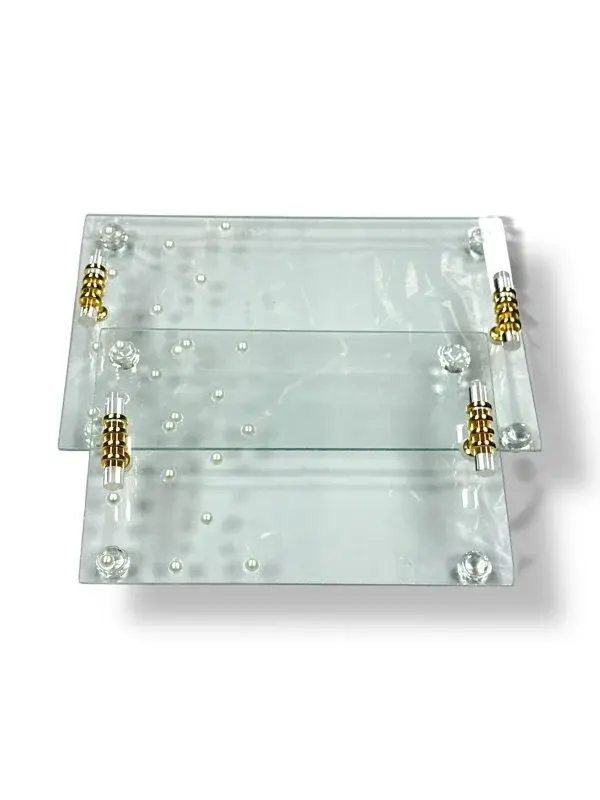 ŞEFFAF T KULP İNCİ MODEL 2’Lİ NİŞAN TEPSİ - MODEL 2