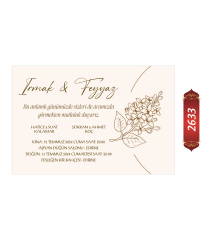 Düğün Nişan Davetiyesi ETD/EY 2633