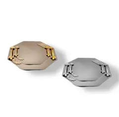 PETEK GOLD GÜMÜŞ YAPRAK MODEL NİŞAN TEPSİ 2’Lİ