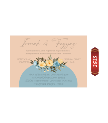 Düğün Nişan Davetiyesi ETD/EY 2635