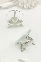 LÜKS ŞEFFAF YUVARLAK YÜZÜK YÜKSELTİCİ - SİLVER