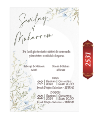 Düğün Nişan Davetiyesi ETD/EY 2531