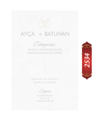 Düğün Nişan Davetiyesi ETD/EY 2534