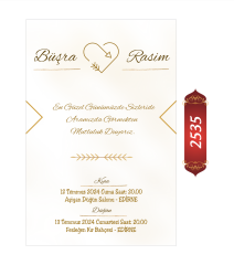 Düğün Nişan Davetiyesi ETD/EY 2535