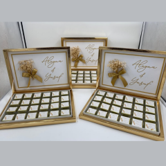 GOLD NATURAL CİPSO SÜSLEMELİ ÇİKOLATA