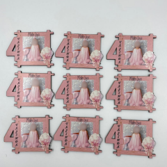 AHŞAP BASKILI RAKAMLI HEDİYELİK FOTOĞRAFLI 1 ADET