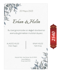 Düğün Nişan Davetiyesi ETD/EY 2540