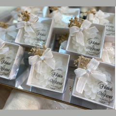 ÇİÇEK MUM KUTULU HEDİYELİK