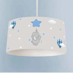 FİLLİ MAVİ YILDIZLI AVİZE -1