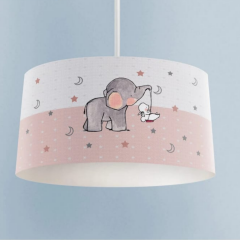 PEMBE -BEYAZ FİLLİ AVİZE