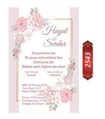 Düğün Nişan Davetiyesi ETD/EY 2543