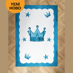 MAVİ KRAL TAÇLI HALI 80X150