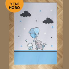 MAVİ FİLLİ HALI 80X150