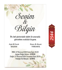 Düğün Nişan Davetiyesi ETD/EY 2544