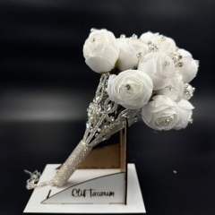 TAŞLI ÖZEL TASARIM GELİN ÇİÇEĞİ