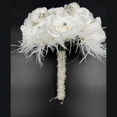 Taşlı Özel Tasarım Gelin Çiçeği