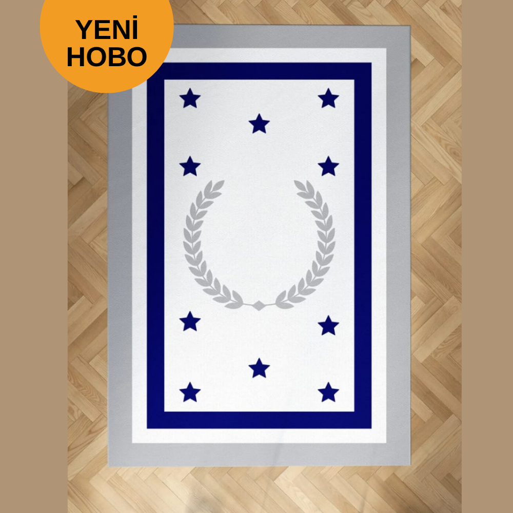 BEYAZ- LACİVERT SÜNNET HALISI 80X150