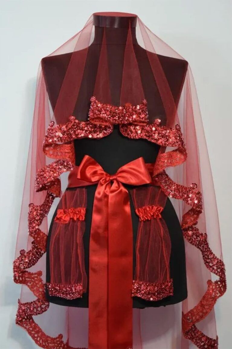 KENAR VİP MODEL DUVAK YÜZ ÖRTÜSÜ KIRMIZI DUVAK 3’LÜ SET