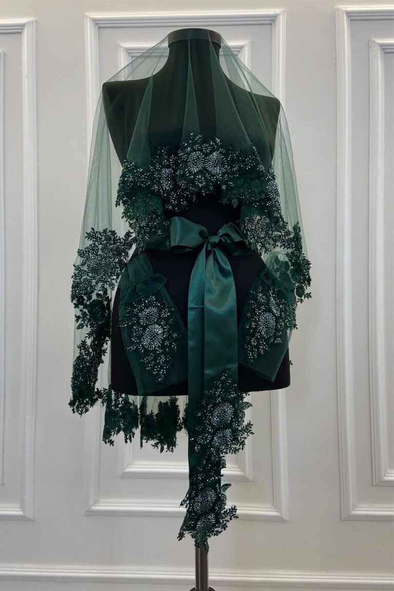 YEŞİL VİP GELİN DUVAK SETİ