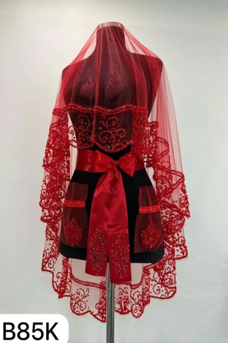 B85 KIRMIZI DUVAK YÜZ ÖRTÜSÜ 3’LÜ TAKIM