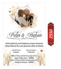Düğün Nişan Davetiyesi ETD/EY 2551