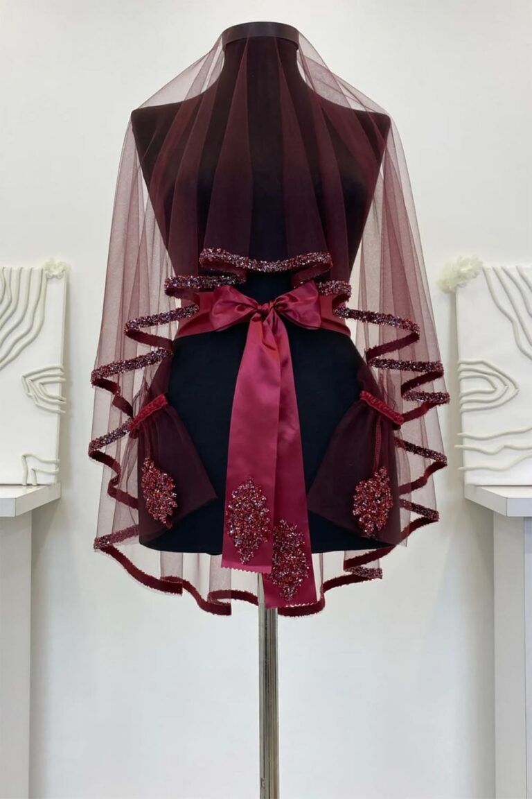 B70 BORDO DUVAK YÜZ ÖRTÜSÜ İNCİ İŞLEMELİ