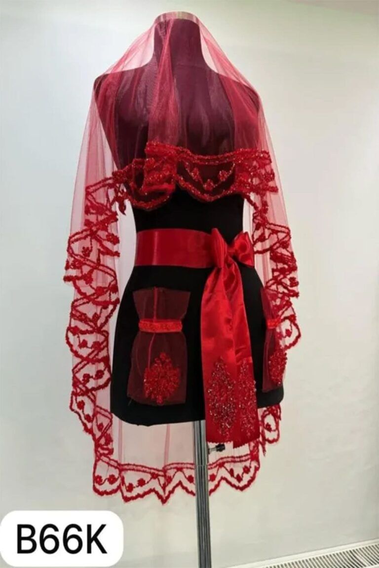 B66 KIRMIZI DUVAK YÜZ ÖRTÜSÜ 3’LÜ TAKIM