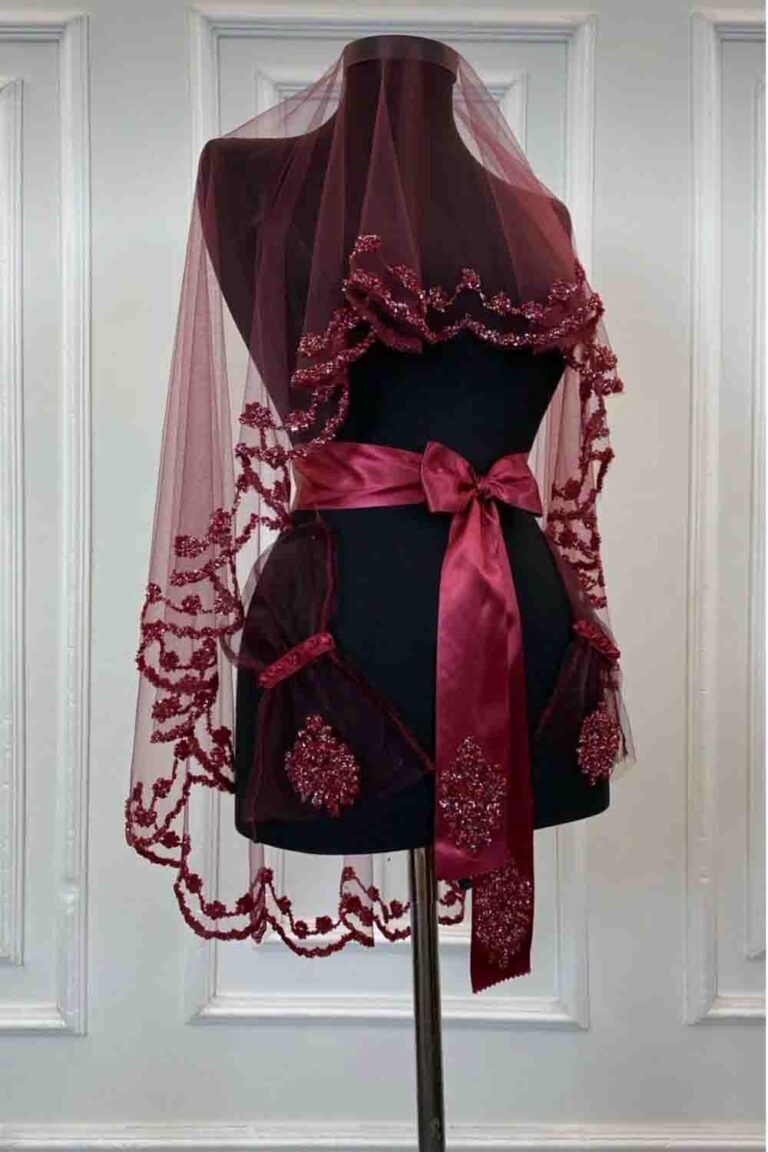 B65 BORDO RÜMEYSA MODEL DUVAK 3’LÜ SET