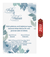 Düğün Nişan Davetiyesi ETD/EY 2553