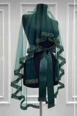 YEŞİL KEMER TAŞLI DUVAK TAKIM