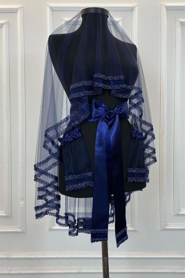 ÇİFT SIRA İNCİ LACİVERT DUVAK 3’LÜ TAKIM