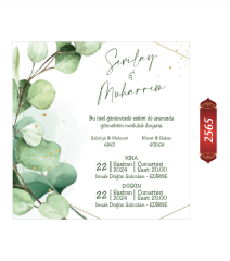 Düğün Nişan Davetiyesi ETD/EY 2565